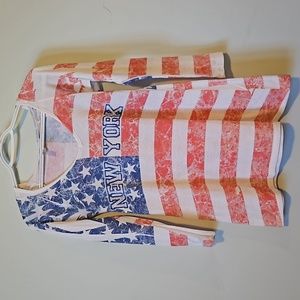 Women's New York hooded top, size Small